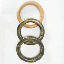 New Products Beech Wood Ring Circle Hanger DLS87 Hanging Scarf hangers for Retail